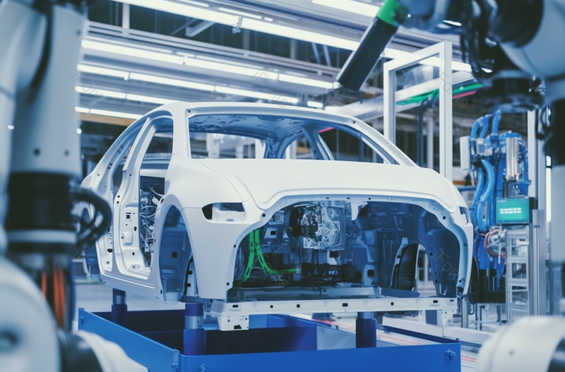 工厂标准化自动化生产流水线上的机器人实拍图,高清,摄影图,摄影图片,图片大全,摄影图免费下载